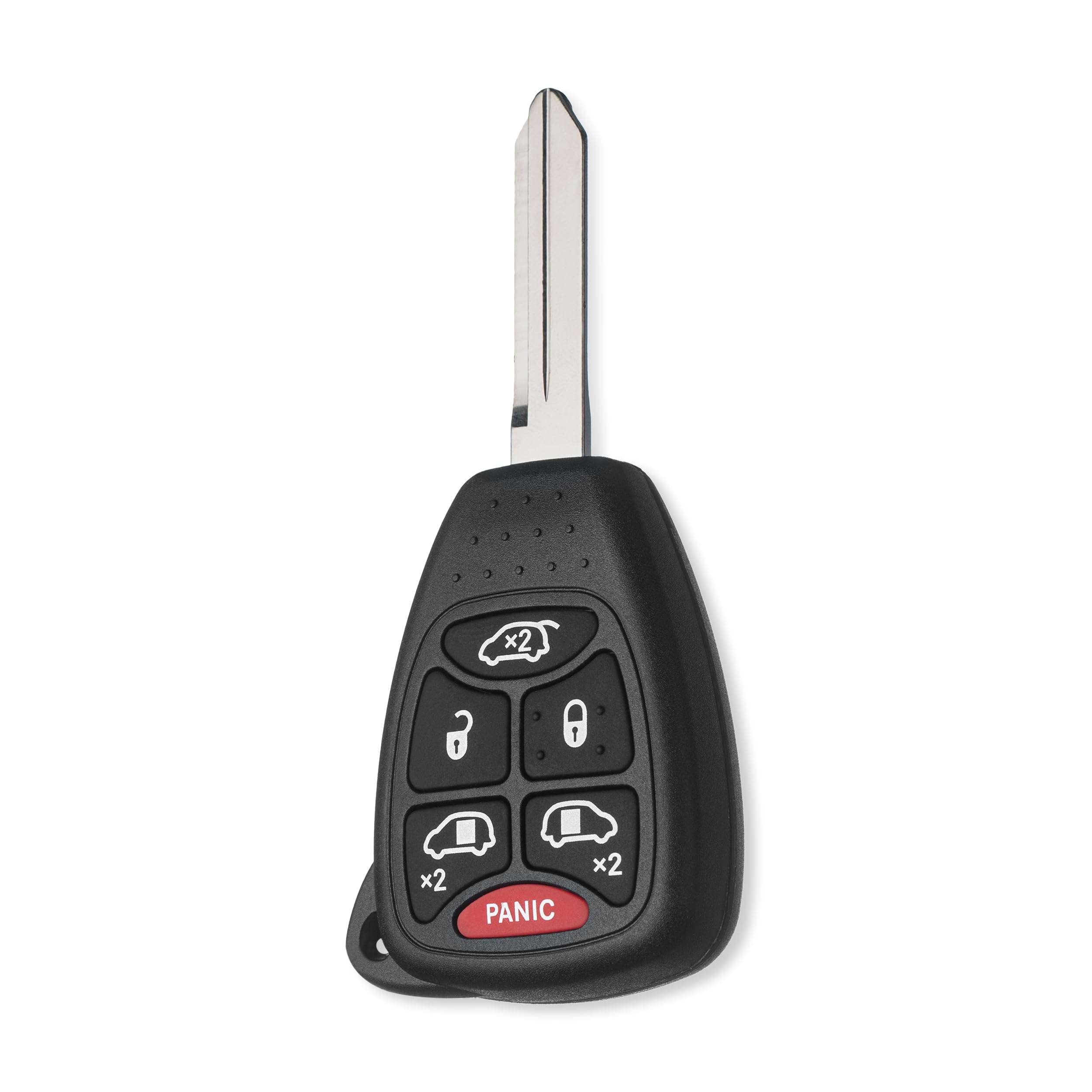 FOBTEK Keyless Entry Remote Head Key Fob for Chrysler Town Country Dodge Caravan Replacement for M3N5WY72XX, 05183683AA (for ID46, 6-Button)